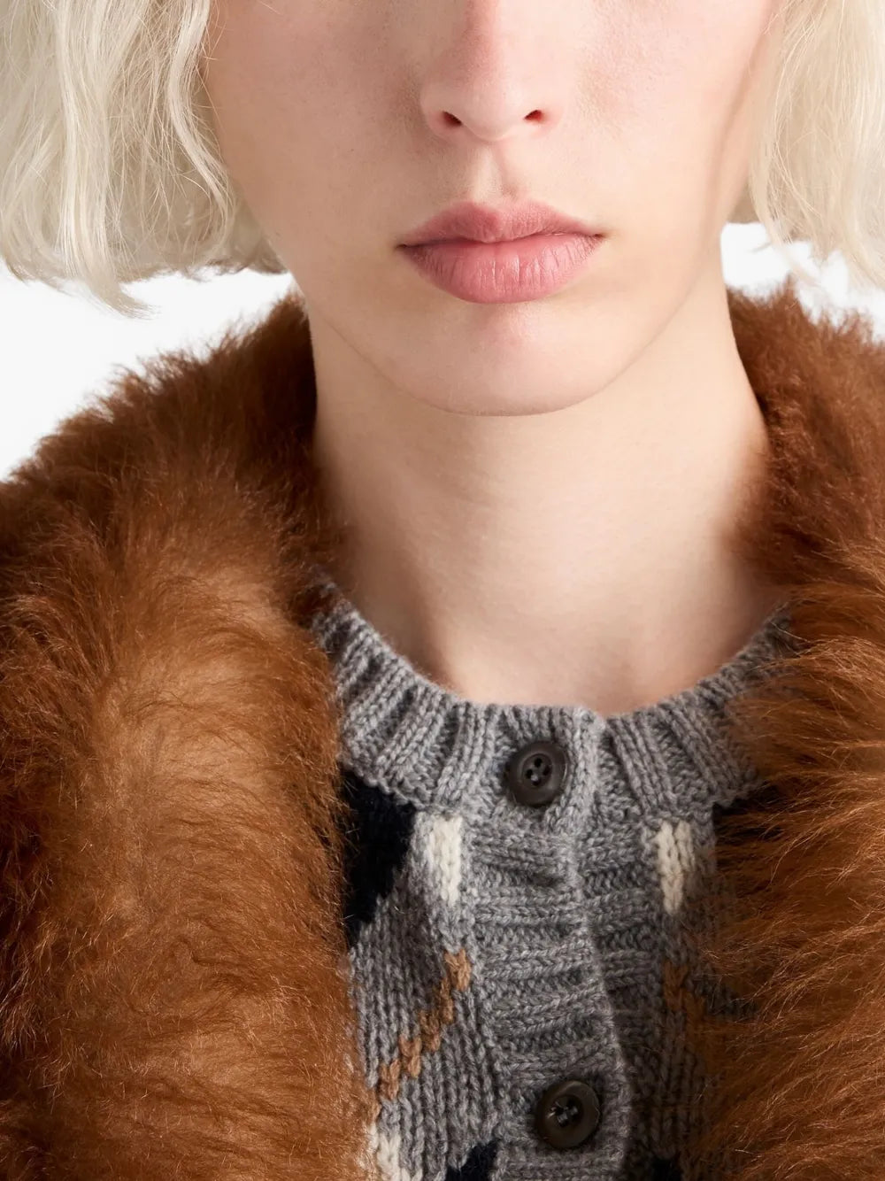 Image de l'article Cardigan en laine de la marque Prada pour Femme - Saison Automne-Hiver 2025 - Vue détaillée_5