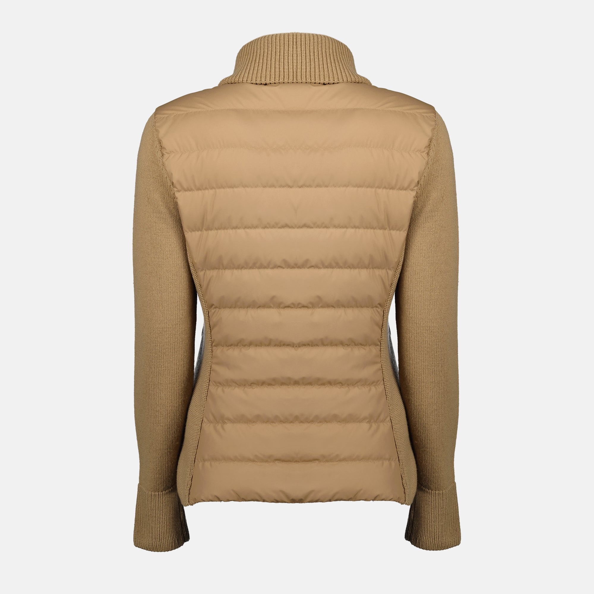여성을 위한 Moncler 브랜드 이중 소재 재킷 이미지 - 2025 가을-겨울 - 뒷면 보기