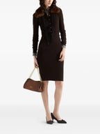 Image de l'article Cardigan en cachemire de la marque Prada pour Femme - Saison Automne-Hiver 2025 - Vue de Dos