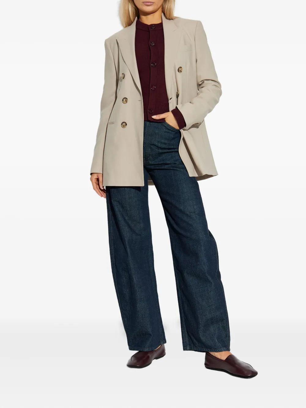 Image de l'article Cardigan AMI de coeur de la marque Ami PARIS pour Femme - Saison Automne-Hiver 2025 - Vue de Dos