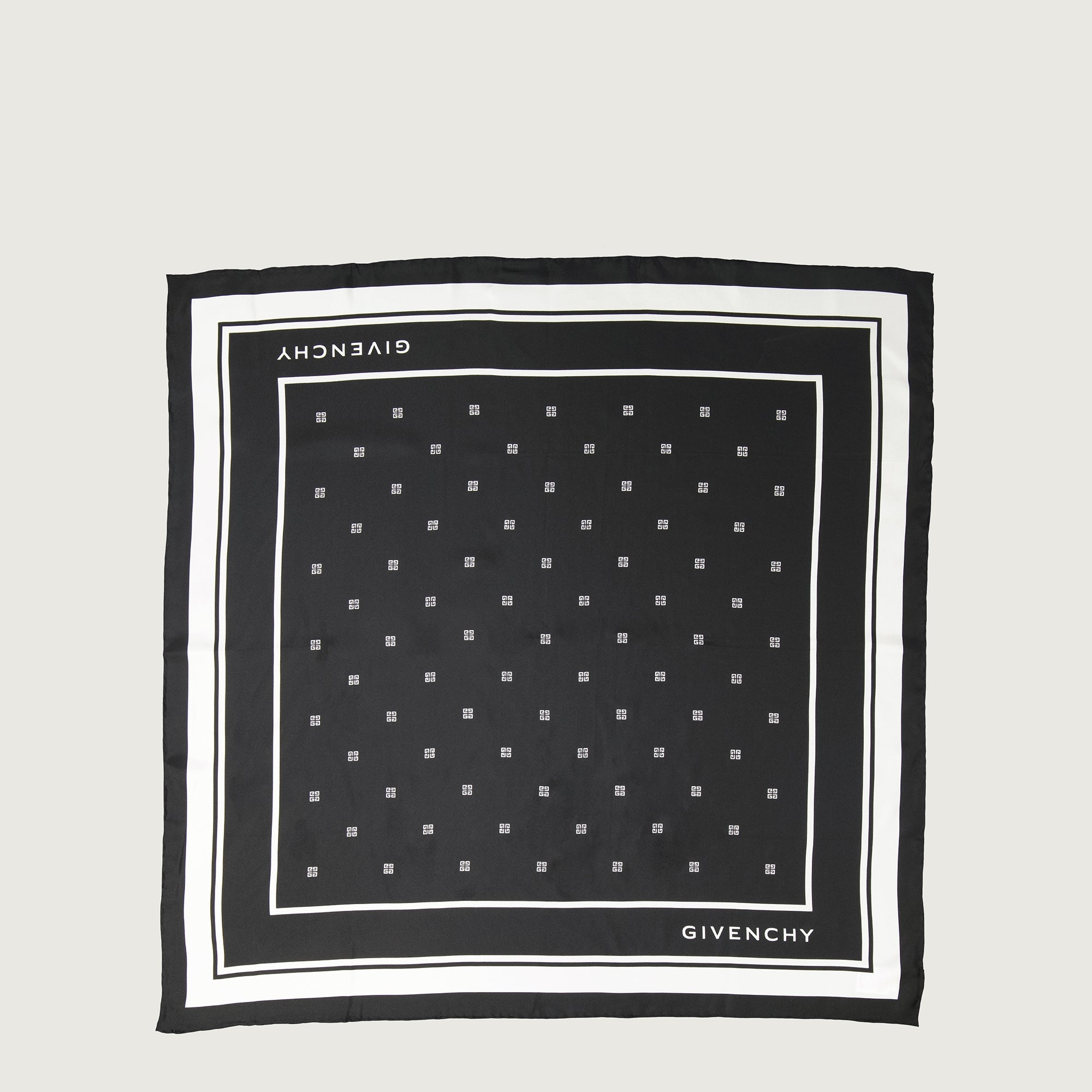 Écharpes, foulards et gants Carré de soie 4G Givenchy Noir Femme