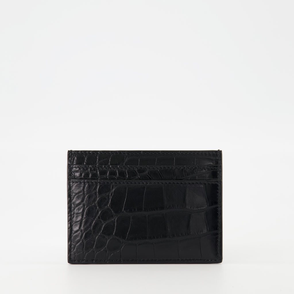 スモールレザーグッズ カサンドル カードホルダー Saint Laurent 黒 Homme