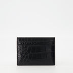 スモールレザーグッズ カサンドル カードホルダー Saint Laurent 黒 Homme
