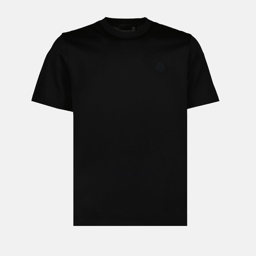 T-shirts T-shirt à logo vertcal Moncler Noir Homme