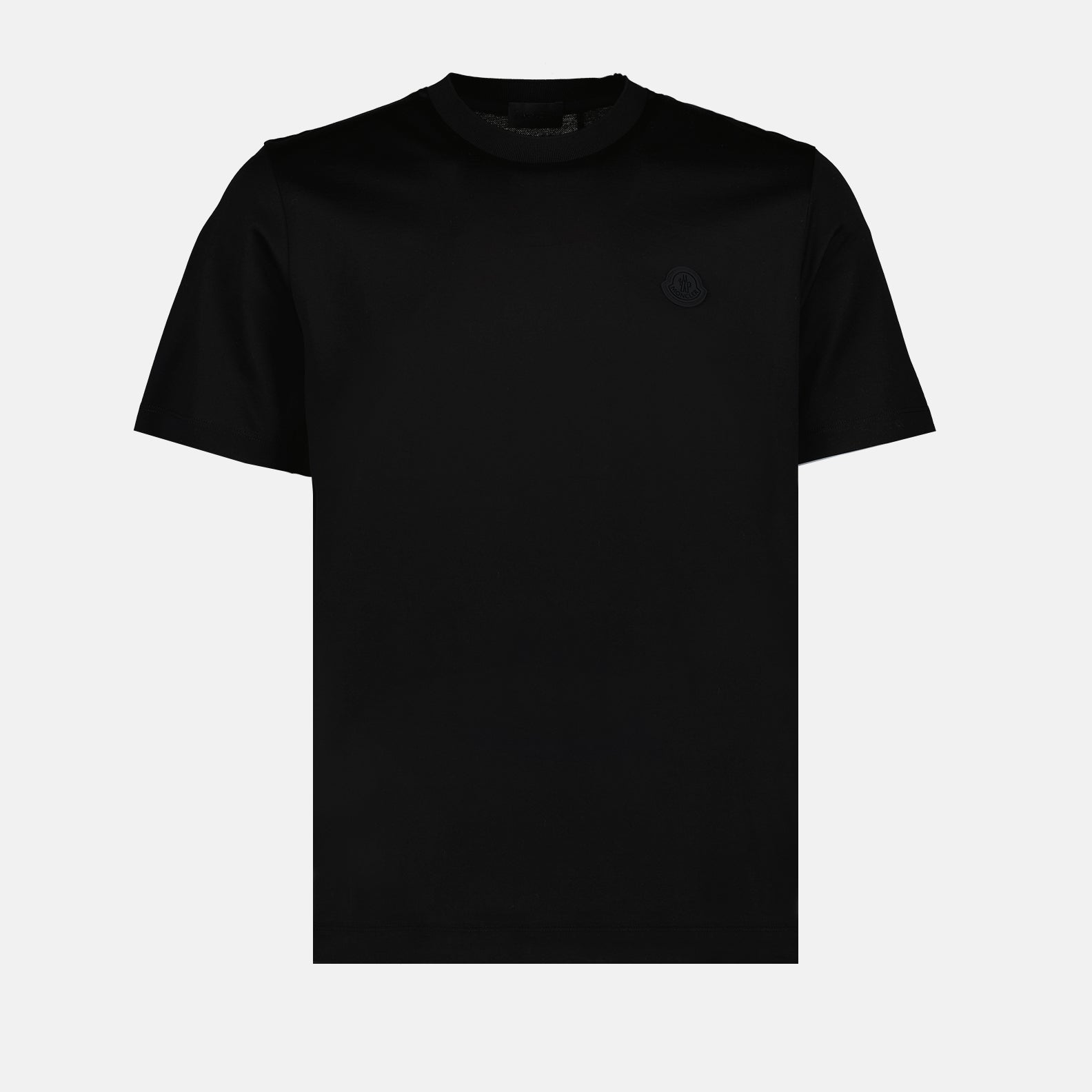 T-shirts T-shirt à logo vertcal Moncler Noir Homme
