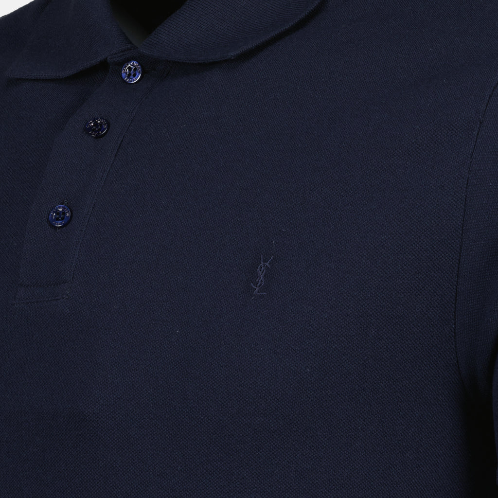 Image de l'article Polo Cassandre de la marque Saint Laurent pour Homme - Saison Automne-Hiver 2025 - Vue détaillée_5