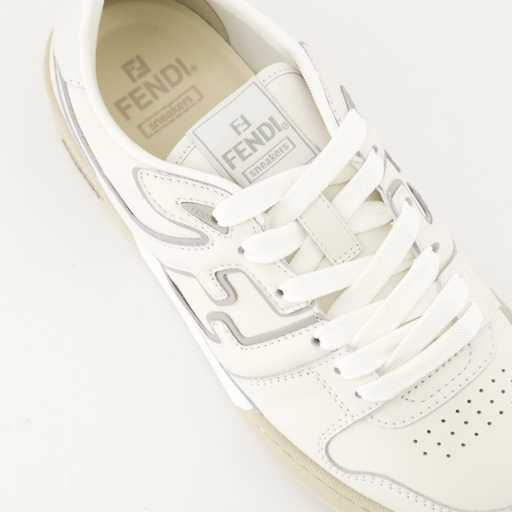 Baskets Baskets Fendi Match Fendi Beige Homme