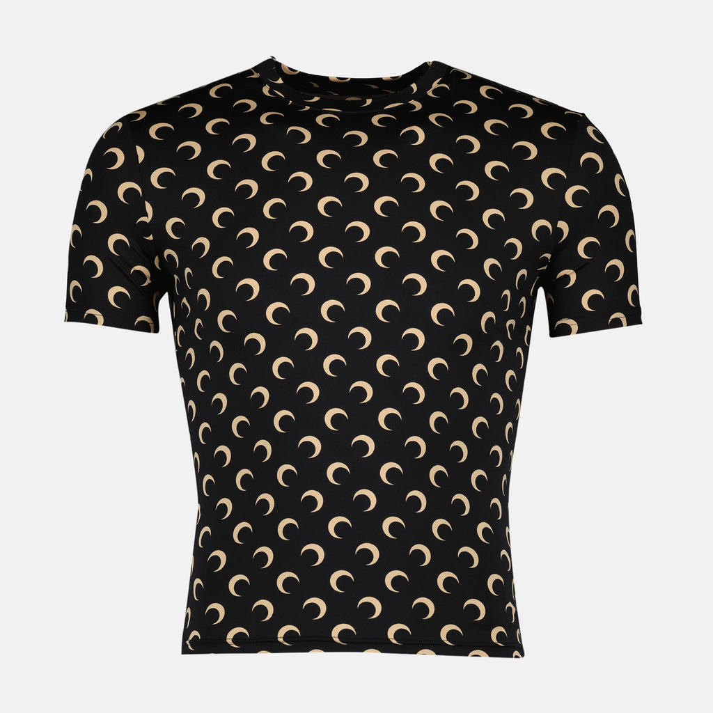 Image de l'article Haut Jersey Moon noir de la marque Marine Serre pour Unisex - Saison Automne-Hiver 2025 - Vue de Face