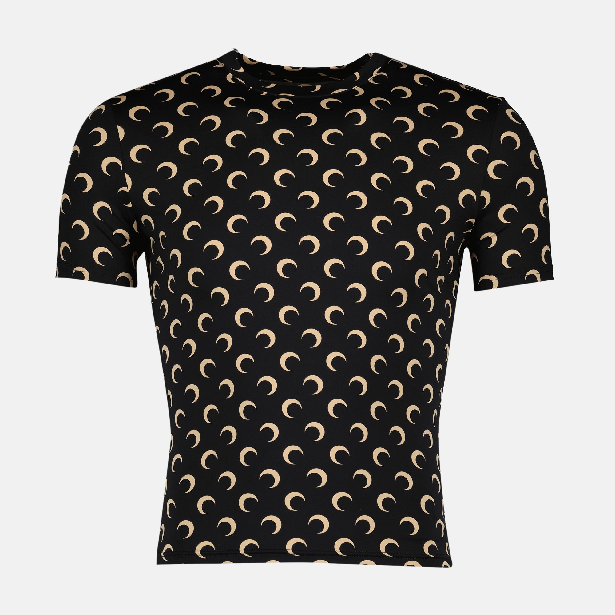 Image de l'article Haut Jersey Moon noir de la marque Marine Serre pour Unisex - Saison Automne-Hiver 2025 - Vue de Face