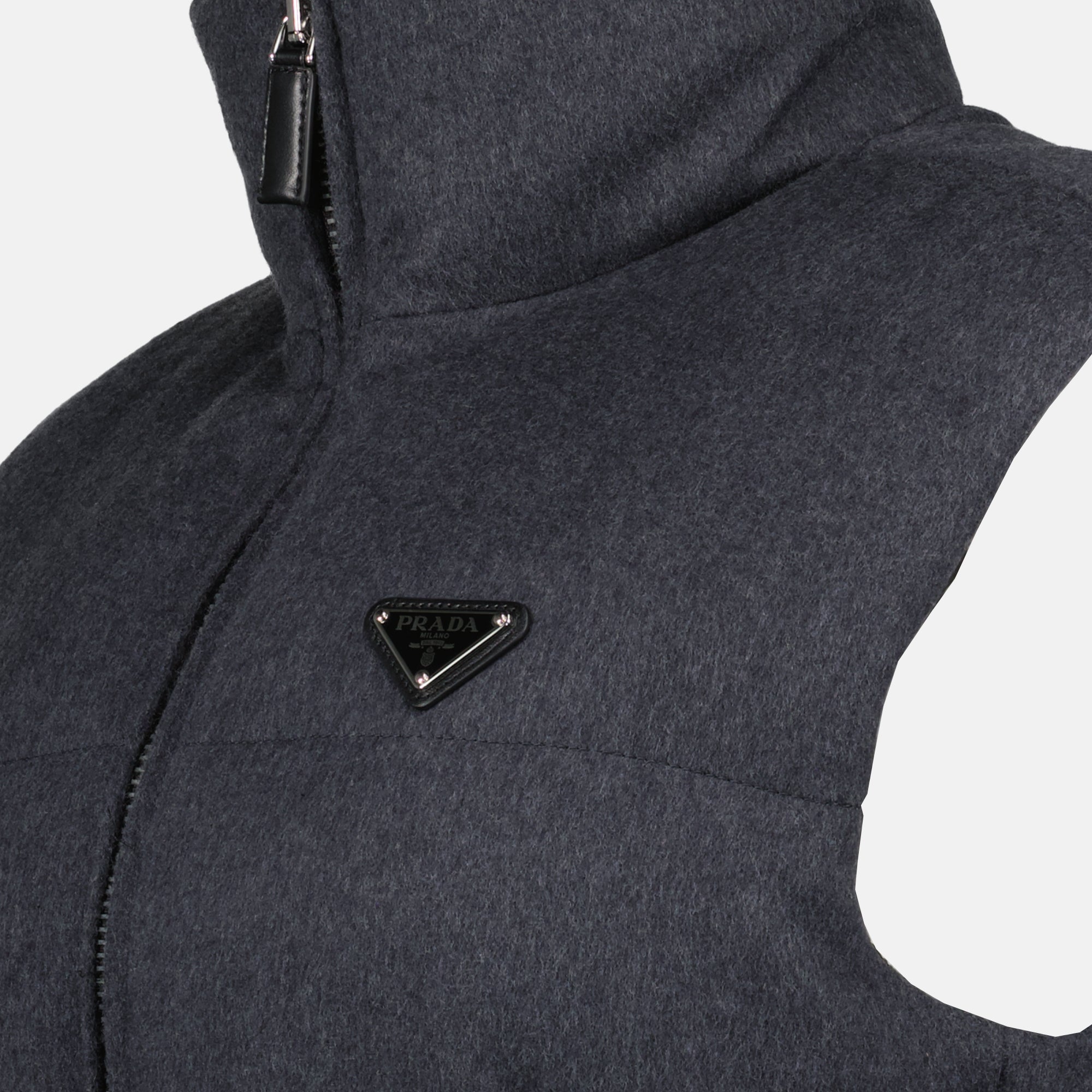 Vestes Doudoune sans manches Prada Gris Femme