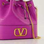 Beuteltaschen Sac seau VLogo Valentino Garavani Lila Femme