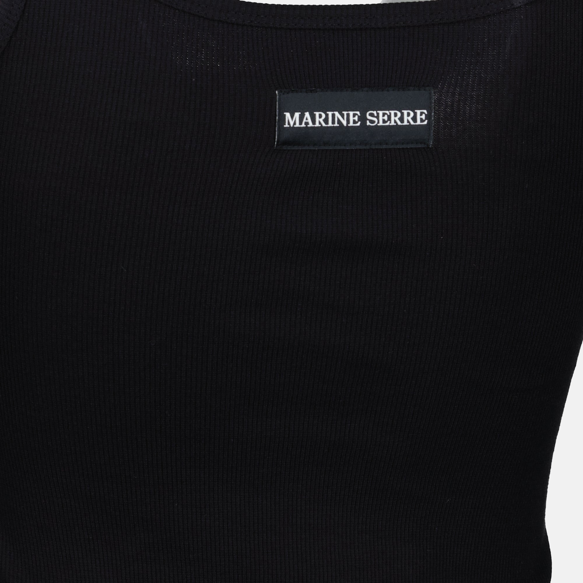 Robes Robe longue en coton noir Marine Serre Noir Femme