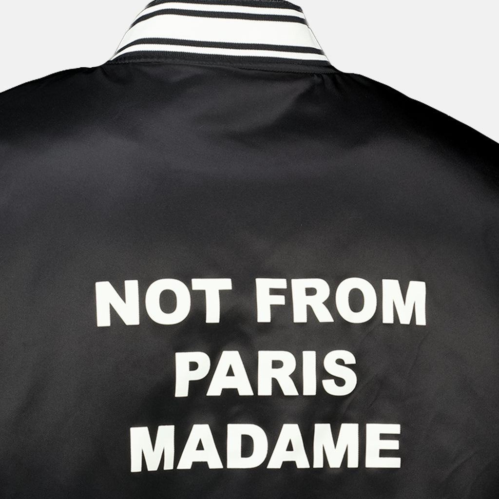 Vestes Bomber Slogan noir Drole De Monsieur Noir Homme