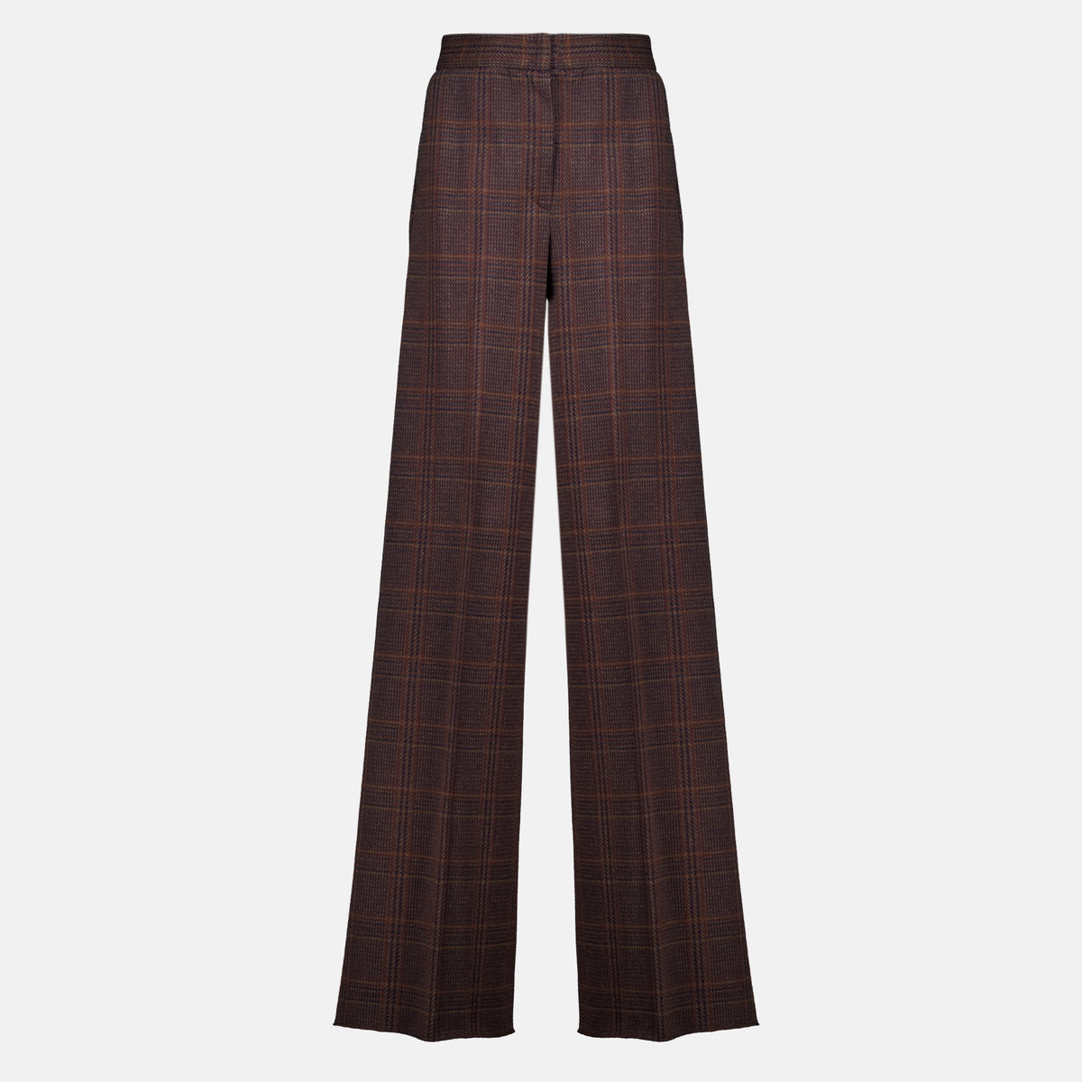 Pantalons Karierteweite Hosen Max Mara Marron Femme