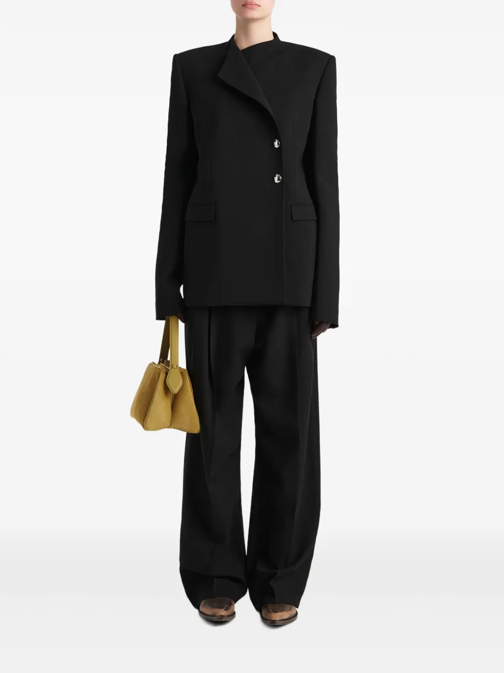 Image de l'article Veste Elona de la marque Khaite pour Femme - Saison Automne-Hiver 2025 - Vue de Dos