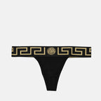 Ropa interior y homewear Medusa Greca String Versace Negro Femme