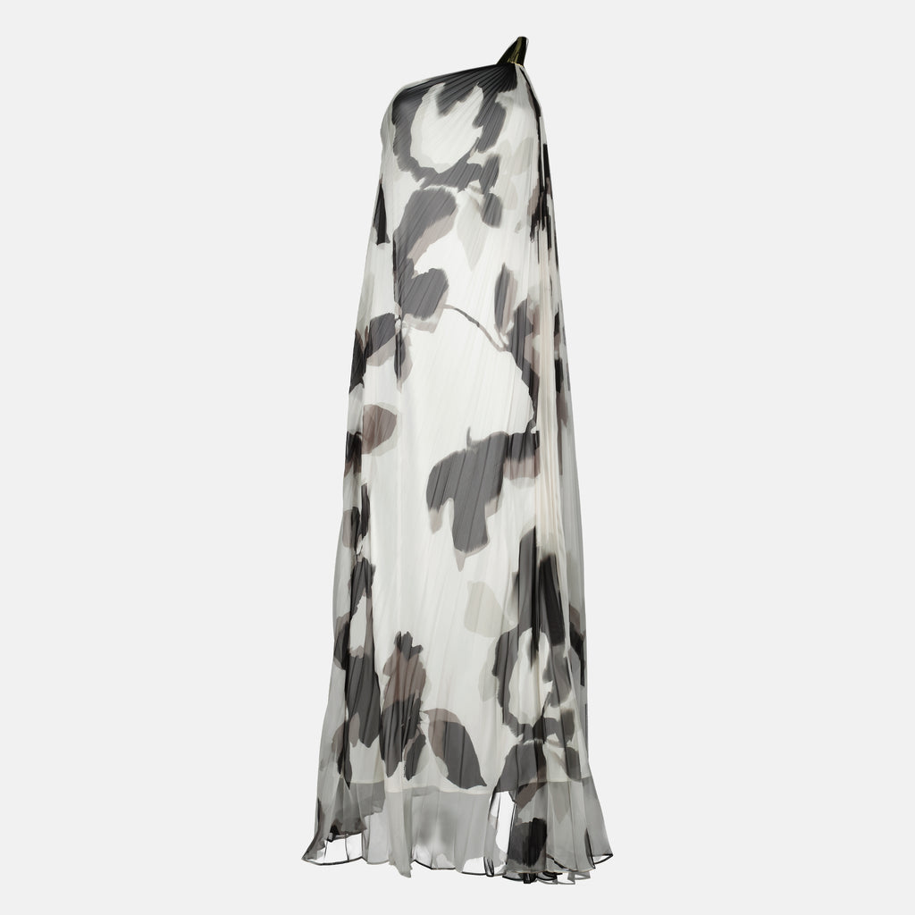 Imagem do Vestido Longo Impresso da Max Mara para Mulheres - Temporada Primavera-Verão 2026 - Vista Frontal