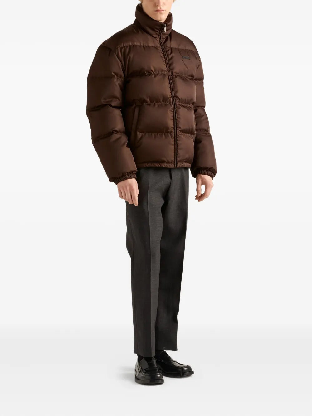 Image de l'article Doudoune en nylon de la marque Prada pour Homme - Saison Automne-Hiver 2025 - Vue de Dos