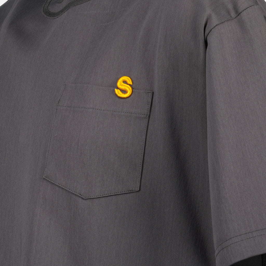 T-shirts T-shirt en jersey de coton Sacai Gris Homme