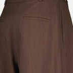 Pantalons Braune weite Baumwollhosen Iro Marron Femme