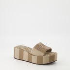 Sapatos plataforma Sandálias Fendi Sunshine Fendi Marrom Femme