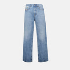 Pantaloni 2001 D-Macro Jeans Blu Chiaro Diesel Blu Uomo