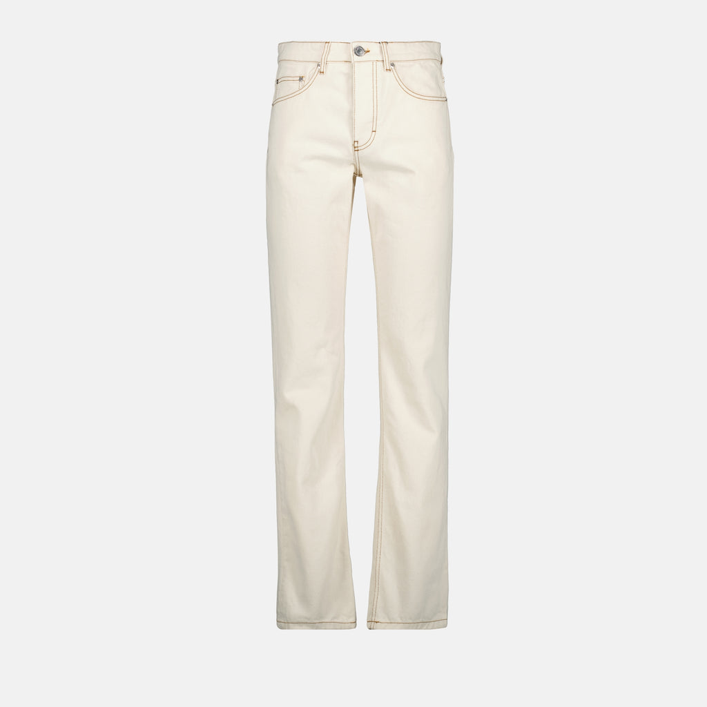 Pantalons Jeans en denim Ami PARIS Beige Homme