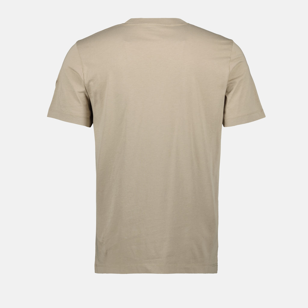 T-shirt T-shirt con logo sfocato Moncler Beige Homme