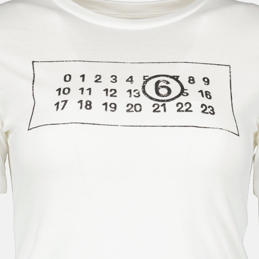 Tシャツ Numeric T-shirt Mm6 白 Femme