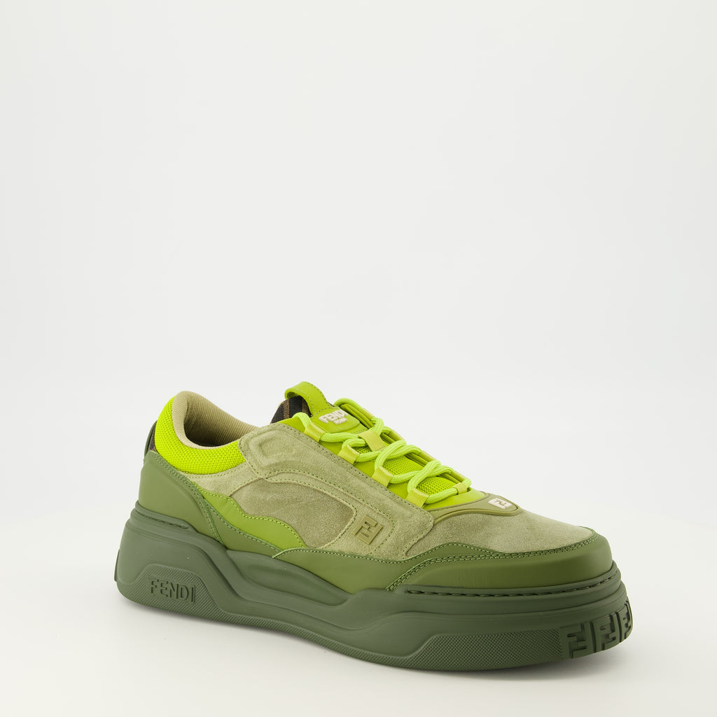 Baskets Ténis Fendi Force Verde Fendi Vert Homme