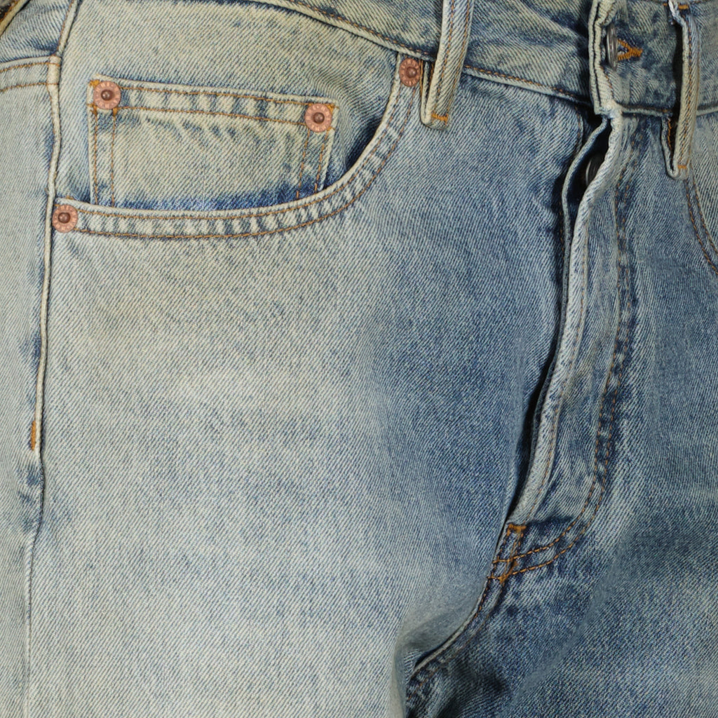 Pantalons 넓은 블루 데님 팬츠 Mm6 Bleu Femme