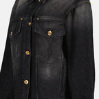 Jackets Barocco Denim Jacket Versace Black Femme