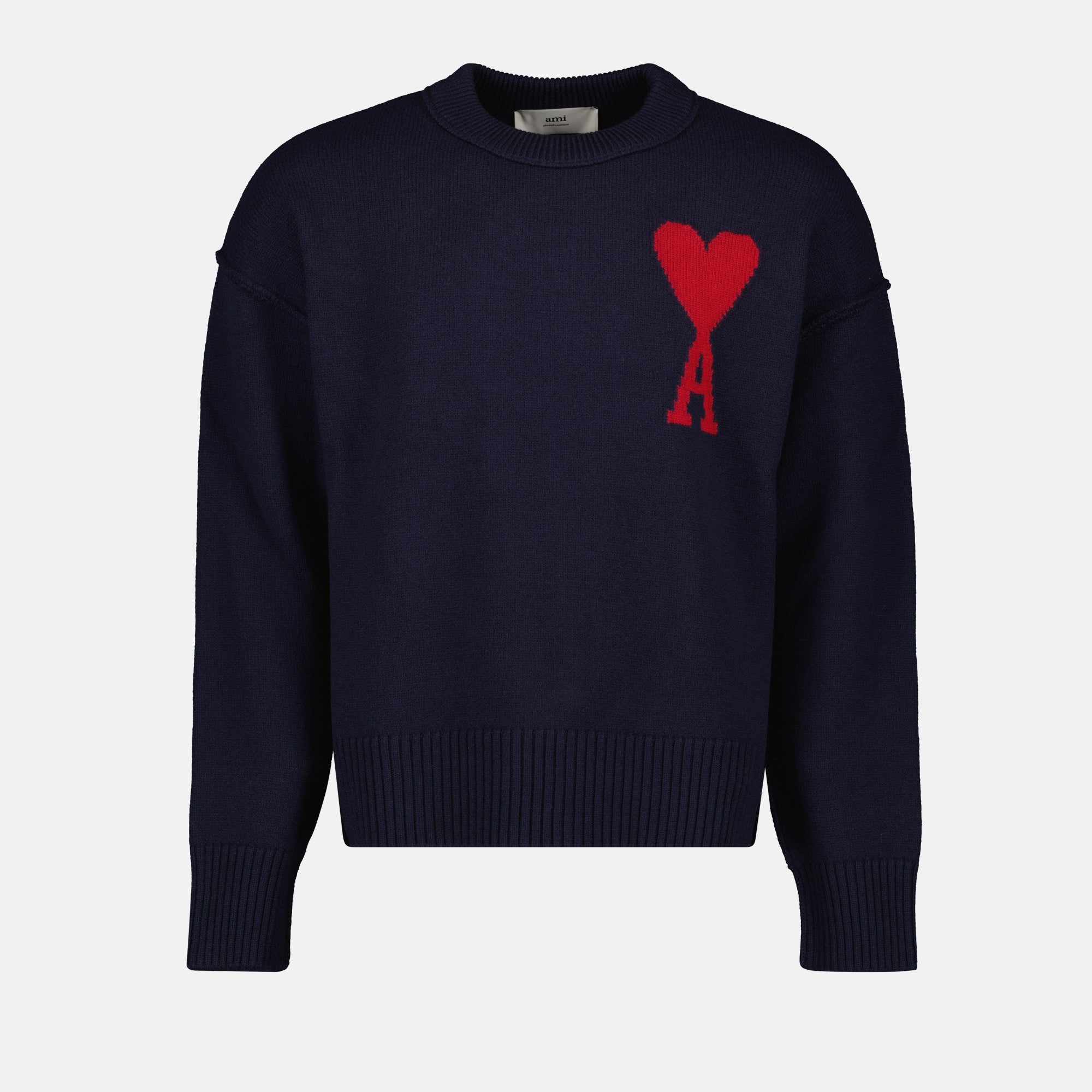 Maille Pull Ami de coeur Ami PARIS Bleu Unisexe