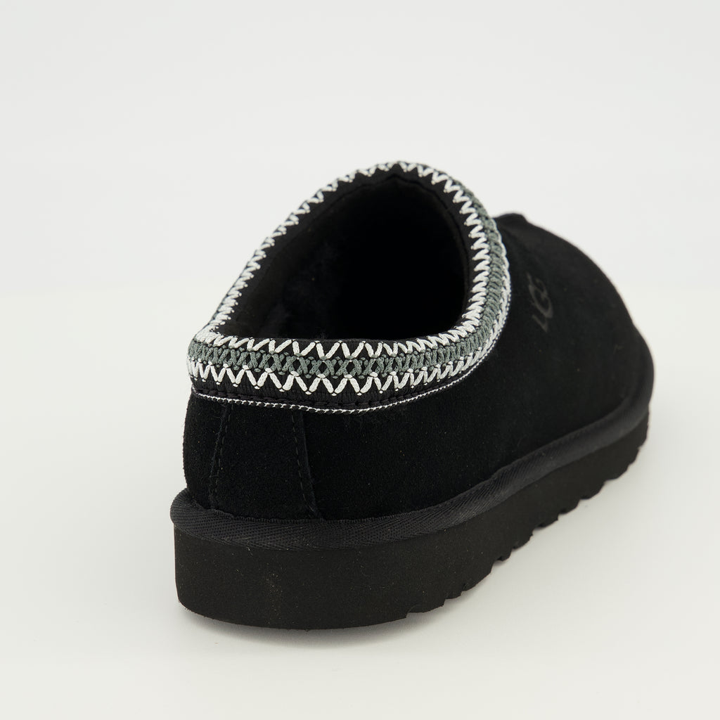 Image of the Ugg Men's Tasman II black mules - Spring-Summer 2026 season - Back view