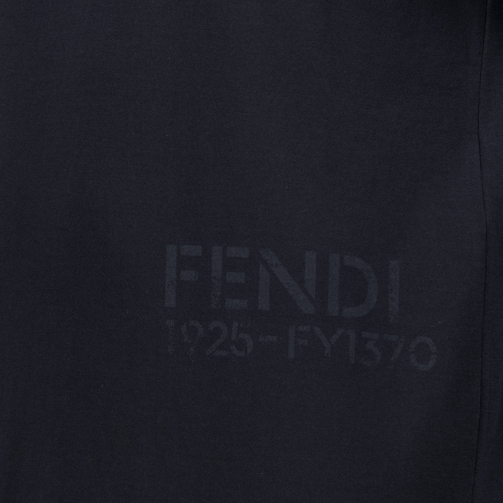 T-shirts ブラックコットンTシャツ Fendi Noir Homme