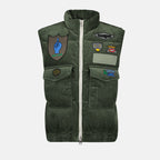 Vestes Doudoune sans manches Sacai Vert Homme