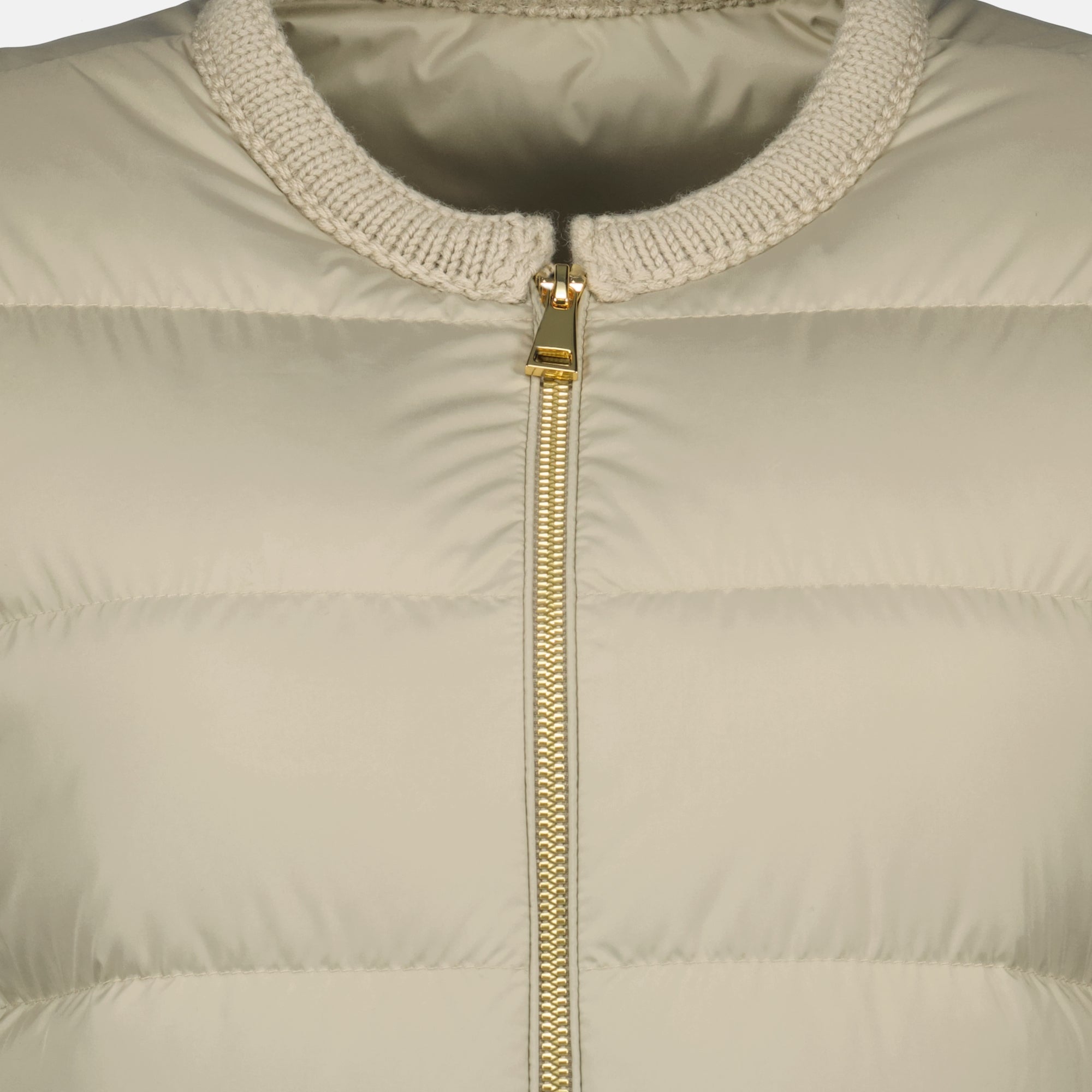 Manteaux Doudoune Mauvezin Moncler Beige Femme