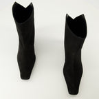 Bild des Khaite Damen Bottines Ona in Schwarz - Herbst-Winter 2025 - Draufsicht auf das Paar Schuhe