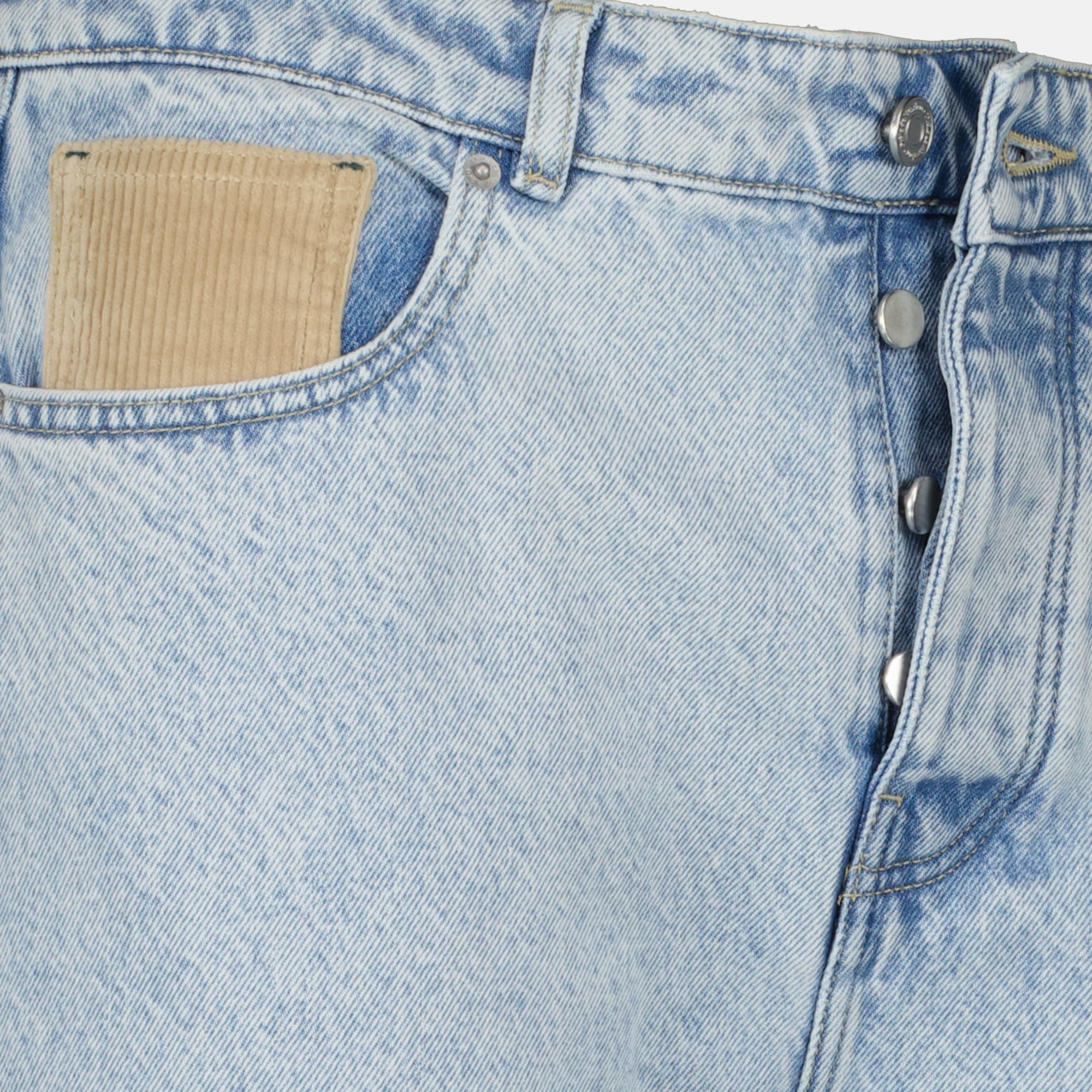 Immagine dei jeans in denim blu chiaro di Drole De Monsieur per uomo - Collezione Primavera-Estate 2026 - Vista dettagliata 1