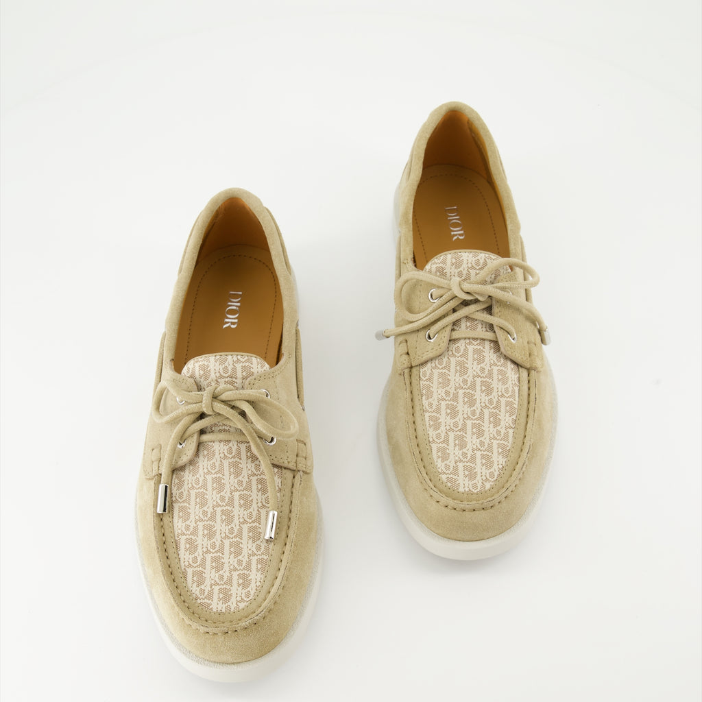 Chaussures de ville Chaussures bateau Granville Dior Beige Homme