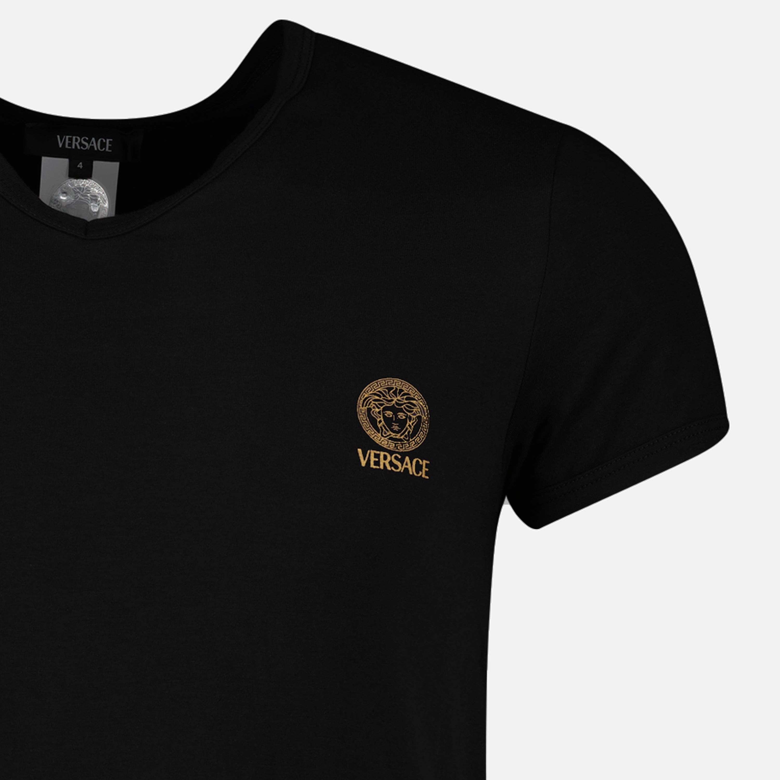 Unterwäsche und homewear Tricot de corps Medusa Versace Schwarz Homme