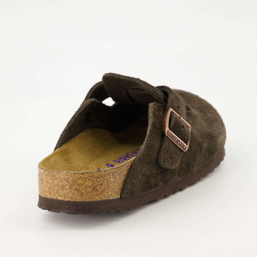 Image de l'article Mules Boston marron de la marque Birkenstock pour Unisex - Saison Printemps-Été 2026 - Vue arrière