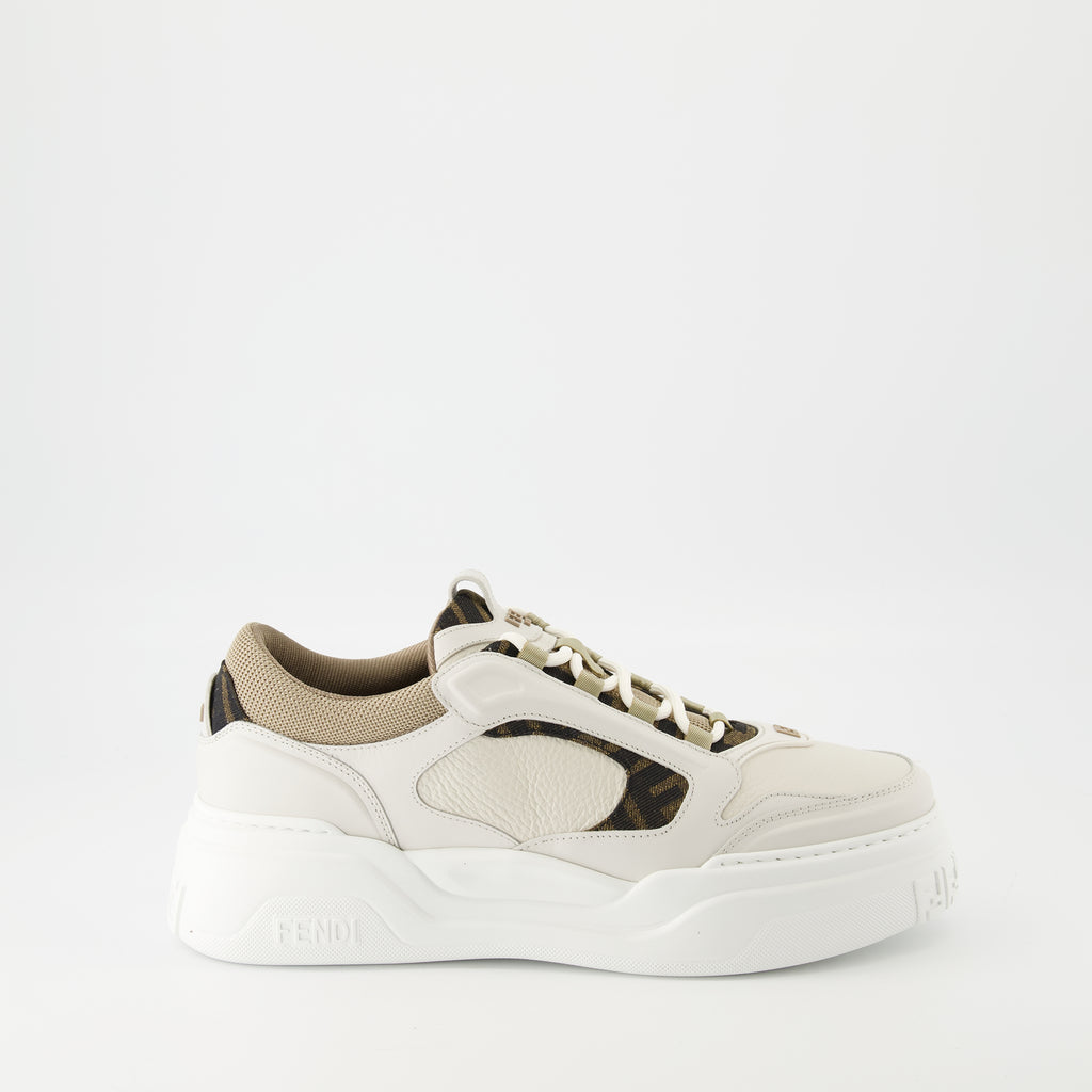 Baskets Baskets Fendi Force Fendi Beige Homme