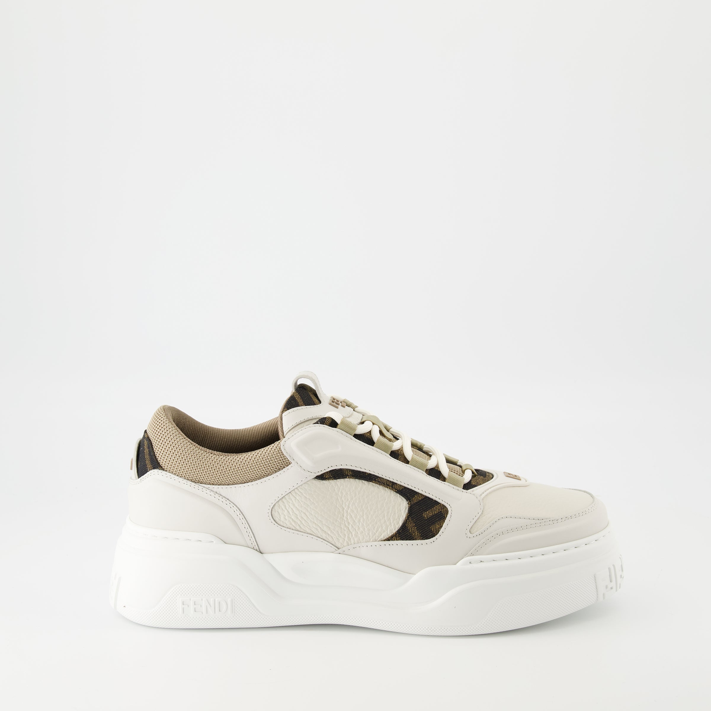 Baskets Baskets Fendi Force Fendi Beige Homme