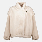 Vestes Wendbare 2-in-1 Chardonneret Teddy Daunenjacke Moncler Beige Femme