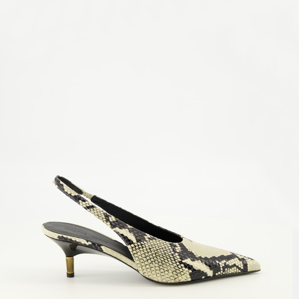 Escarpins Bella Low Python Haut Effekt Pumps Khaite Gris Femme