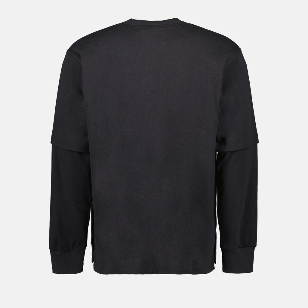 Felpe Felpa in Jersey di Cotone Sacai Grigio Homme