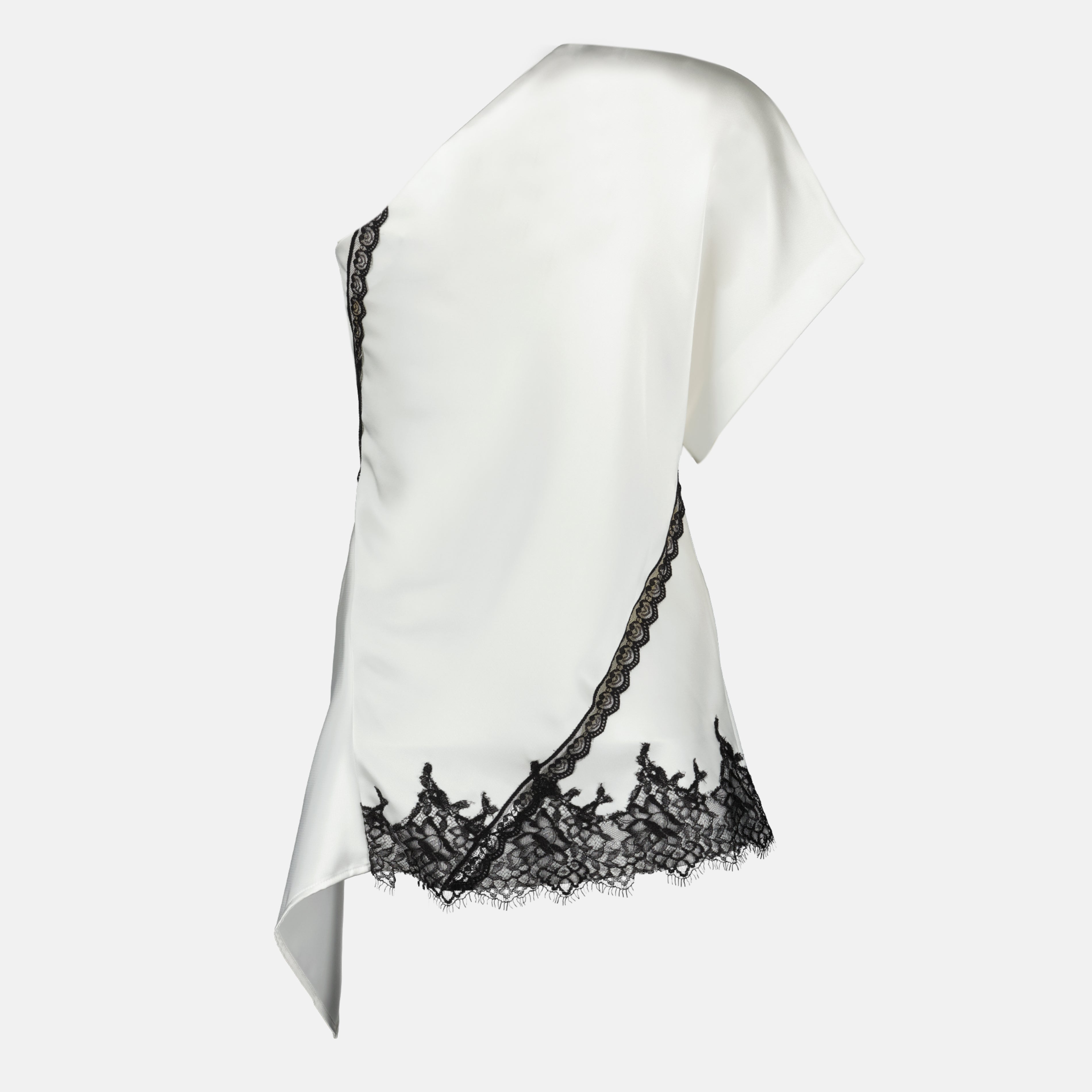 Tops Top asymétrique satiné blanc Iro Blanc Femme