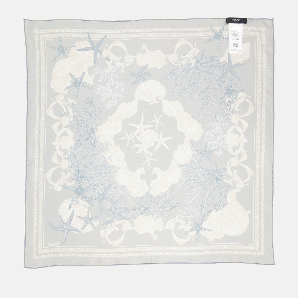 Écharpes, foulards et gants Foulard Barocco Sea Versace Bleu Femme