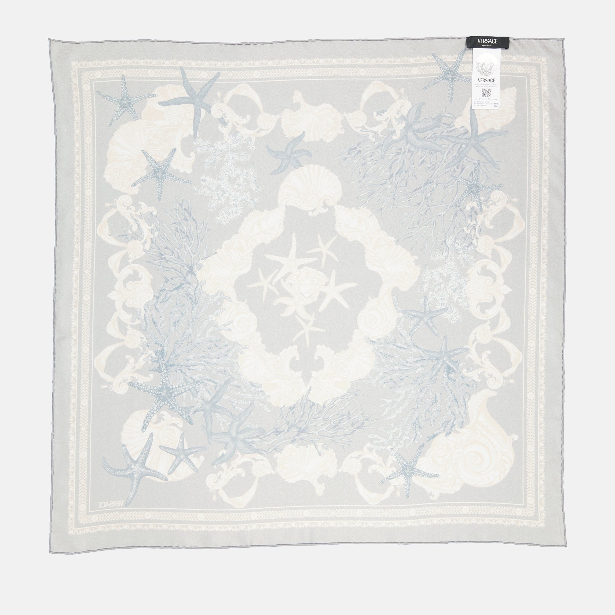 Écharpes, foulards et gants Foulard Barocco Sea Versace Bleu Femme